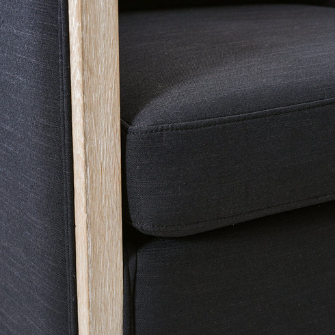 Claude Performance Linen Fabric Swivel Chair - Modern Swivel Chair | Swivel Accent Chairs | Kinwell Furniture | Swivel Armchairs