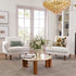 Upholstered Armchair – Ivory Square Arm Accent Chair | Performance Fabric Armchair | Kinwell Furniture | Scandinavian, Timeless Design