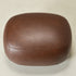 Elmer Faux Leather Ottoman – Round Brown Ottoman | Decorative Ottoman | Kinwell Furniture | Modern Faux Leather Furniture