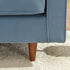 Tiziano Tufted 3-Seater Sofa – Blue Velvet Couch with Accent Pillows | Mid-Century Modern Sofa | Kinwell Furniture