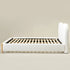 Dorothy Linen Platform Bed with Headboard – White Modern Upholstered Queen Bed Frame | Platform Beds | Kinwell Furniture | Bedroom Bed Frame
