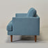 Blue Upholstered Loveseat – Albert Loveseat Sofa | 2-Seater Couch | Kinwell Furniture | Mid-Century Modern, Timeless Design