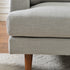 Gray Upholstered Sofa – Albert Sofa Couch | 3-Seater Sofa | Kinwell Furniture | Mid-Century Modern, Timeless Design