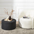 Elof Bouclé Ottoman - Accent Ottoman | Modern Pouf | Kinwell Furniture | Bedroom Ottomans