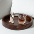 Round Black Walnut Serving Tray - Kinwell Furniture