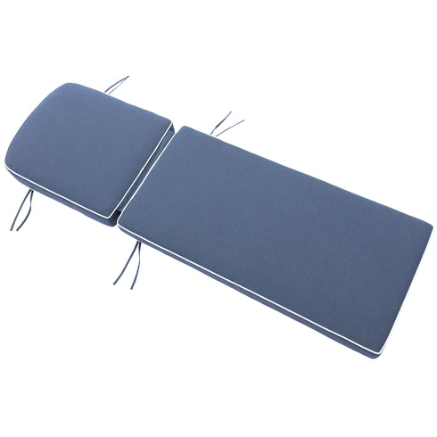 Ranu Extra Thick Outdoor Cushion Set – Blue Patio Chair Cushions | Outdoor Seat & Back Cushions | Weather-Resistant Outdoor Cushions | Kinwell Furniture