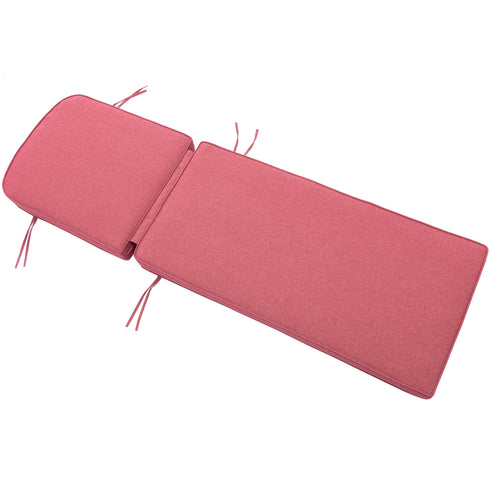 Ranu Extra Thick Outdoor Cushion Set – Red Patio Chair Cushions | Outdoor Seat & Back Cushions | Weather-Resistant Outdoor Cushions | Kinwell Furniture