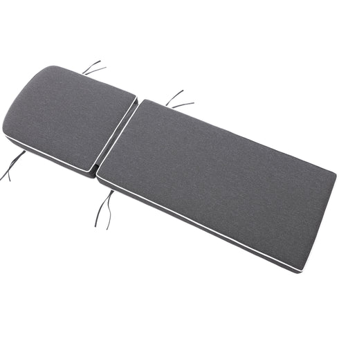 Ranu Extra Thick Outdoor Cushion Set – Gray Patio Chair Cushions | Outdoor Seat & Back Cushions | Weather-Resistant Outdoor Cushions | Kinwell Furniture