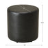 Elof Faux Leather Ottoman - Elegant Round Ottoman | Multi-Functional Footrest | Kinwell Furniture | Modern Living Room Decor