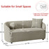 Susie Oatmeal Bouclé Sofa | Contemporary Oatmeal Loveseat | Kinwell Furniture | Chic Bouclé Couch with Pillows