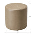 Elof Faux Leather Ottoman - 18" & 24" Round Ottoman | Small Space Furniture | Kinwell Furniture | Leather Accent Stool