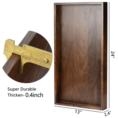 Rectangle Black Walnut Serving Tray - Kinwell Furniture