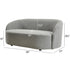 Everitte Bouclé Loveseat Sofa | Fabric Loveseat Couch | Kinwell Furniture | Modern Loveseats & Comfortable Loveseat Sofa