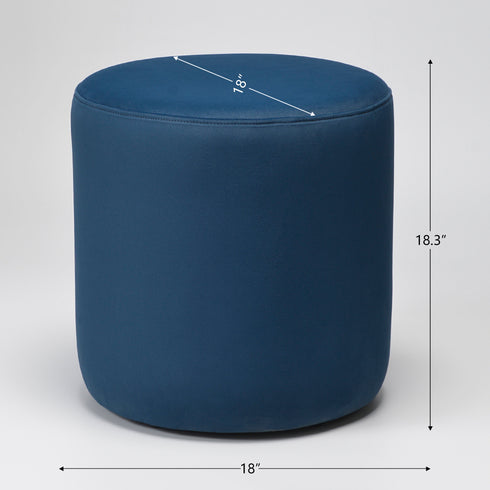 Elof Velvet Ottoman - Foot Stool Ottoman | Pouf Stool | Kinwell Furniture | Mid Century Ottomans