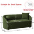 Susie Green Bouclé Sofa | Contemporary Green Loveseat | Kinwell Furniture | Chic Bouclé Couch with Pillows