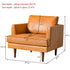 Samuel Tapered Arm Leather Chair