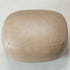 Elmer Faux Leather Ottoman – Round Khaki Ottoman | Decorative Ottoman | Kinwell Furniture | Modern Faux Leather Furniture