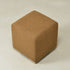 Bouclé Square Ottoman – Brown Modern Footstool | Small Upholstered Ottomans | Kinwell Furniture | Minimalist Cube Poufs