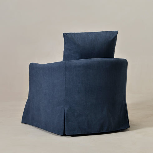 Eliza Slipcover Swivel Barrel Chair