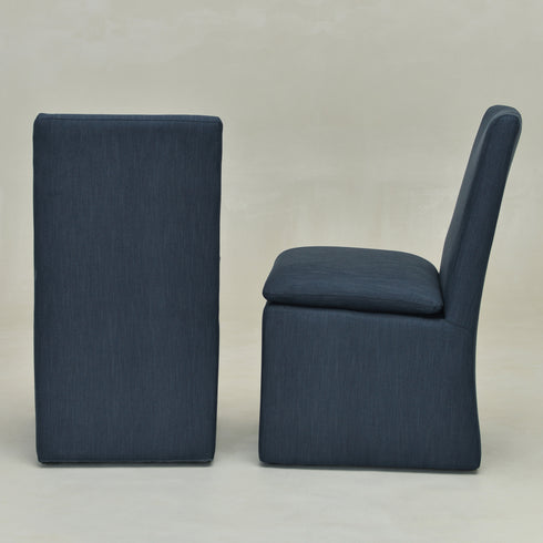 Diane Performance Dining Side Chair with Casters - Fabric Dining Chair | Dining Side Chairs | Kinwell Furniture | Upholstered Dining Chairs without Arms