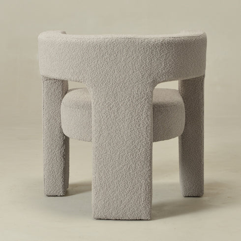 Herbert Modern Bouclé Armchair - Oatmeal Accent Chair | Decorative Accent Chairs | Kinwell Furniture | Modern Accent Chairs