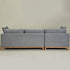 Goose Down Feathers Upholstered Sectional Sofa | Cloud Soft L-Shaped Sectional with Chaise | Down Filled Modern Sectional Couch | Comfortable Everyday Sectional Sofa | Modular L-Shape Sectional | Kinwell Furniture