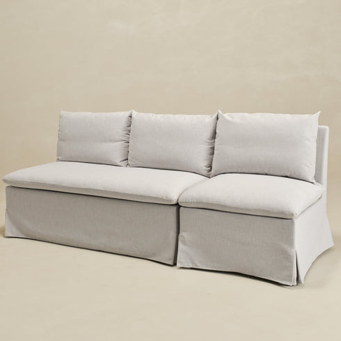 Nelly Performance Dining Chair & Bench Banquette - Light Gray Modern Dining Set | Dining Chairs & Benches | Kinwell Furniture | Upholstered Dining Seating