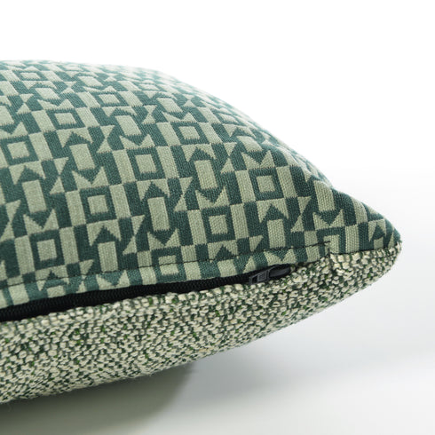 Maurice Two-Tone Textured Throw Pillow