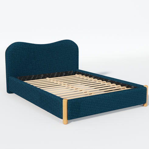 Dorothy Bed Frame with Headboard – Indigo Modern Queen Bed Frame | Platform Beds | Kinwell Furniture | Bedroom Bed Headboard