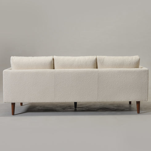 Cream Upholstered Sofa – Albert Sofa Couch | 3-Seater Sofa | Kinwell Furniture | Mid-Century Modern, Timeless Design