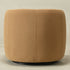 Ashlie Chenille Swivel Barrel Chair - Brown Modern Swivel Chair | Swivel Accent Chairs | Kinwell Furniture | Swivel Armchairs