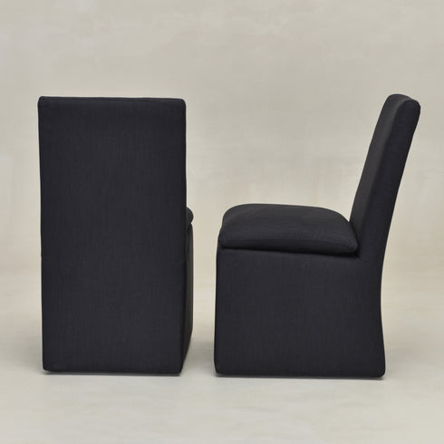 Diane Performance Dining Side Chair with Casters - Fabric Dining Chair | Dining Side Chairs | Kinwell Furniture | Upholstered Dining Chairs without Arms