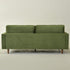 Tiziano Tufted 3-Seater Sofa – Green Velvet Couch with Accent Pillows | Mid-Century Modern Sofa | Kinwell Furniture