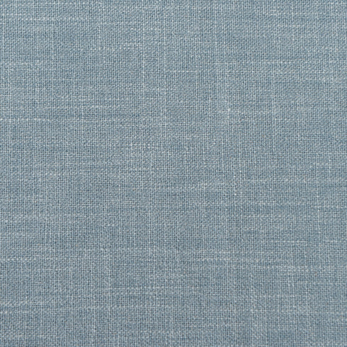 Linen Blend Down Feather Upholstered Accent Chair – Blue Modern Armless Slipper Chair | Soft Linen Blend Lounge Chair with Removable Cushions | Kinwell Furniture | Oversized Accent Chair