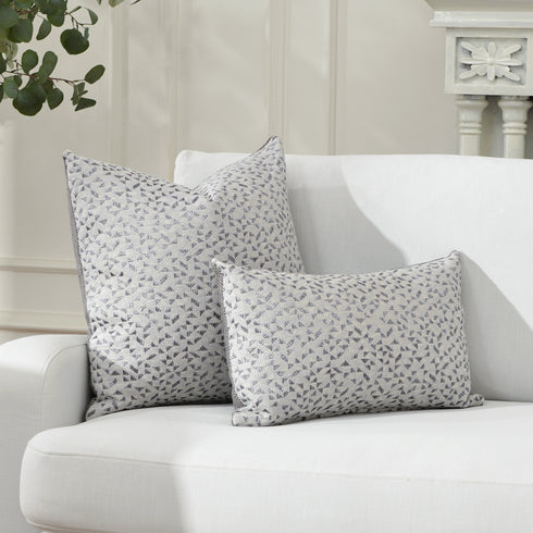 Dulah Two-Tone Textured Throw Pillow