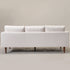 Ivory Upholstered Sofa – Albert Sofa Couch | 3-Seater Sofa | Kinwell Furniture | Mid-Century Modern, Timeless Design