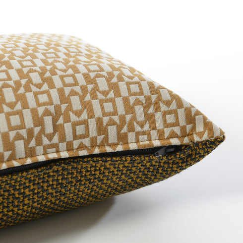 Maurice Two-Tone Textured Throw Pillow
