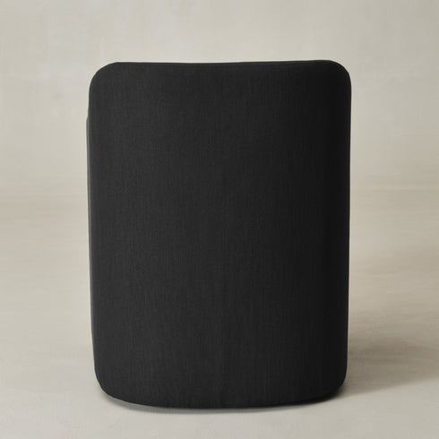 Rafa Performance Dining Chair with Casters �Padded Dining Chair with Arms | Chairs for Formal Dining Room | Kinwell Furniture | Soft Performance Fabric