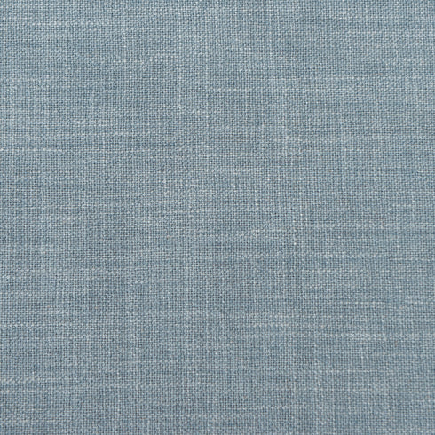 Goose Down Feathers Upholstered Loveseat – Blue Square Arm 2-Seater Sofa | Plush Feather-Filled Loveseat | Kinwell Furniture | Cloud-Soft, Timeless Design