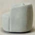 Ashlie Linen Swivel Barrel Chair - Light Green Modern Swivel Chair | Swivel Accent Chairs | Kinwell Furniture | Swivel Armchairs