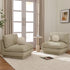 Montyne Bouclé Armless Chair - Comfortable Accent Chair | Side Chairs for Living Room | Kinwell Furniture | Oversize Accent Chairs & Large Accent Chairs