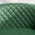 Logan Faux Leather Tufted Swivel Club Chair - Green Modern Swivel Chair | Swivel Accent Chairs | Kinwell Furniture | Swivel Armchairs