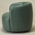 Ashlie Faux Leather Swivel Chair - Green Faux Leather Swivel Chair | Modern Barrel Chairs | Kinwell Furniture | Swivel Accent Chairs