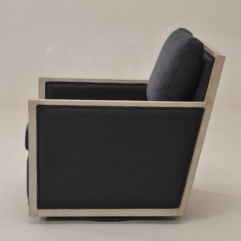 Sanford Down Swivel Armchair - Modern Swivel Chair | Swivel Accent Chairs | Kinwell Furniture | Swivel Armchairs