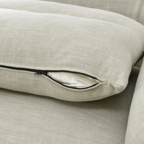 Clara Linen Slipcover Swivel Chair