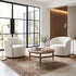 Everitte Bouclé Swivel Barrel Chair