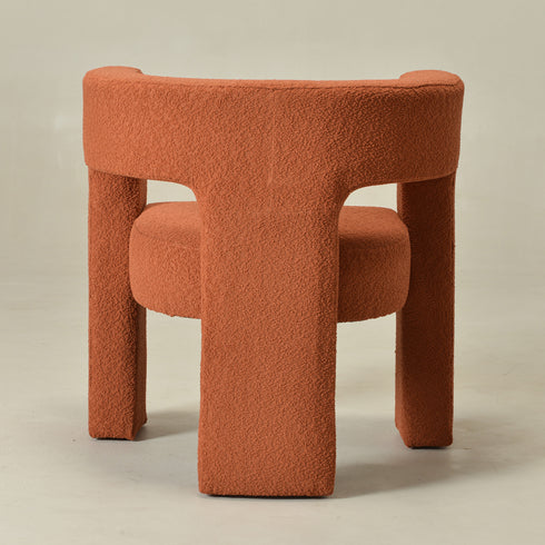 Herbert Modern Bouclé Armchair - Caramel Accent Chair | Decorative Accent Chairs | Kinwell Furniture | Modern Accent Chairs