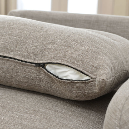 Clara Linen Slipcover Swivel Chair