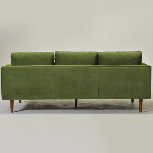 Green Upholstered Sofa – Albert Sofa Couch | 3-Seater Sofa | Kinwell Furniture | Mid-Century Modern, Timeless Design