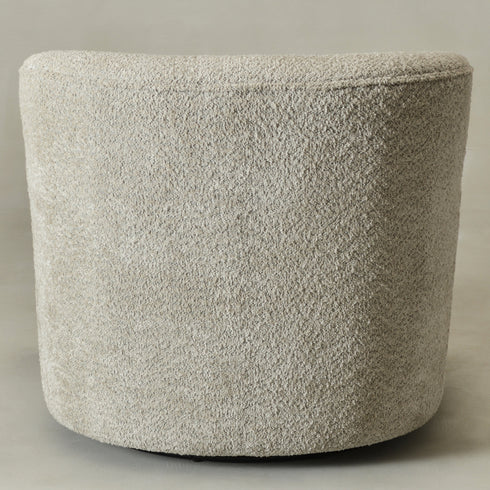 Vestie Chenille Swivel Barrel Chair - Modern Swivel Chair | Swivel Accent Chairs | Kinwell Furniture | Swivel Armchairs